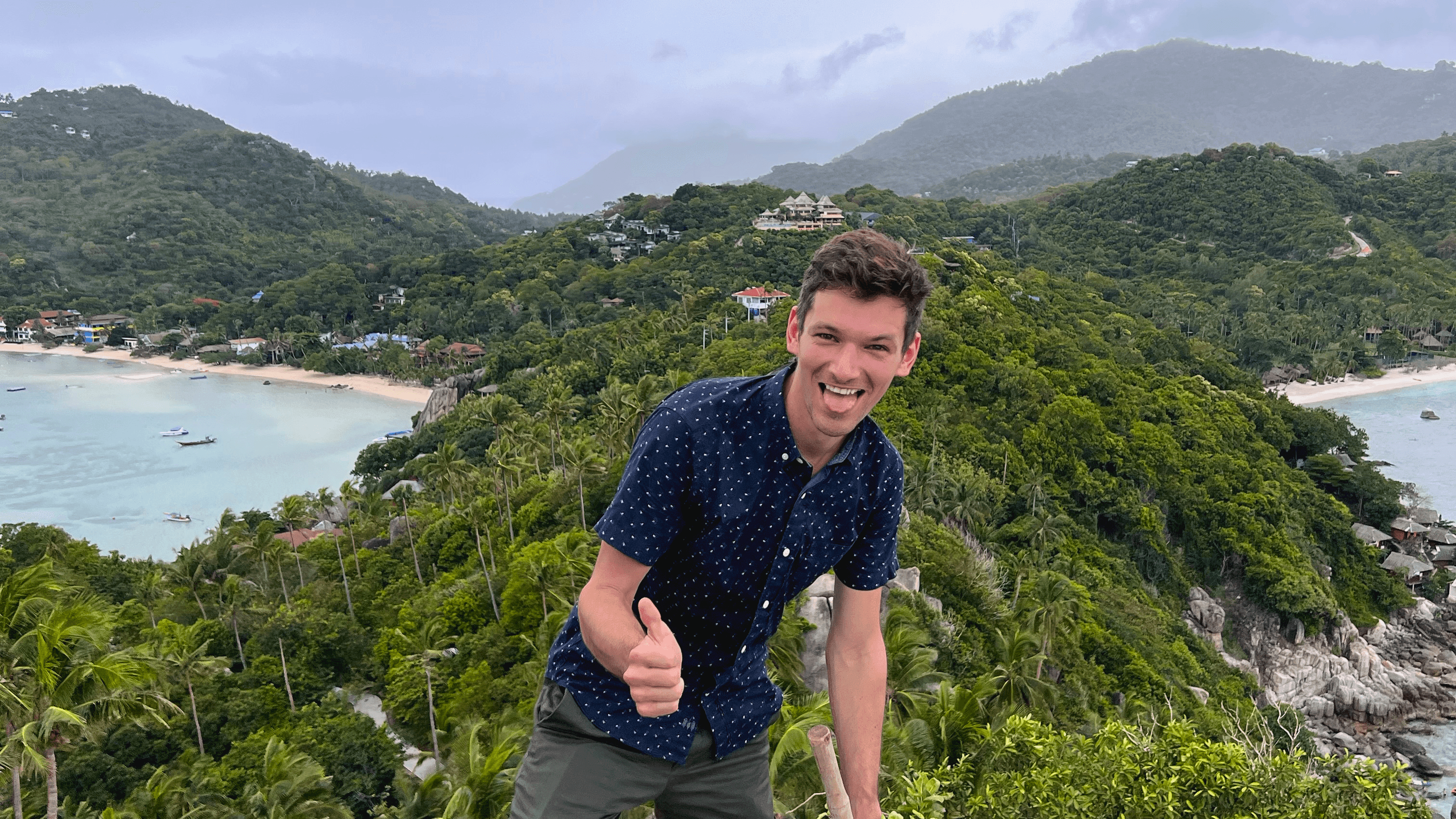 Matthew Fisher at John Suwan Viewpoint on Koh Tao, Thailand